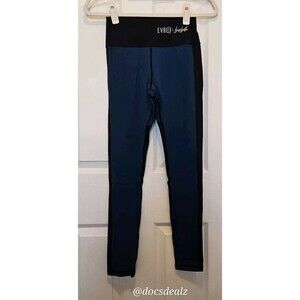 Evree Bold Basics Bella Heart Leggings Jetsetter & EvreeDay Blue Size Small